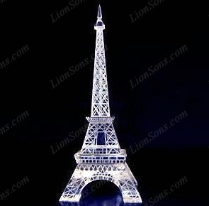 crystal glass  Eiffel Tower memento